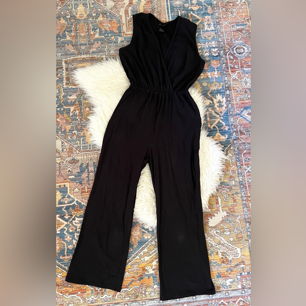 BLEMISHED Nooworks Black Sonny Suit Jumpsuit Size XL